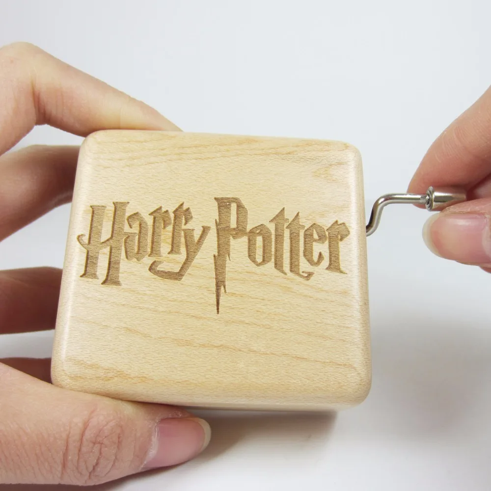 

Handmade Nature wood harry potter music box special souvenir gift box, birthday gifts free shipping