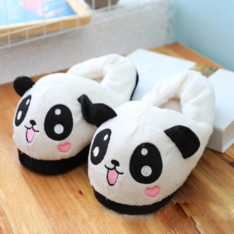 

Panda Eyes Women Cute Slippers Lovely Indoor Home Cotton Warm Soft Shoes S Funny