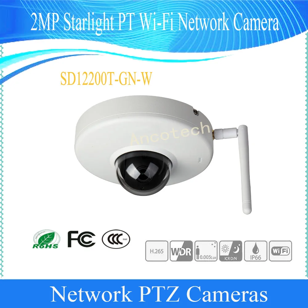 Бесплатная доставка Dahua Оригинальная английская охранная CCTV 2MP Starlight PT сетевая камера Wi-Fi DH-SD12200T-GN-W скоростной купол