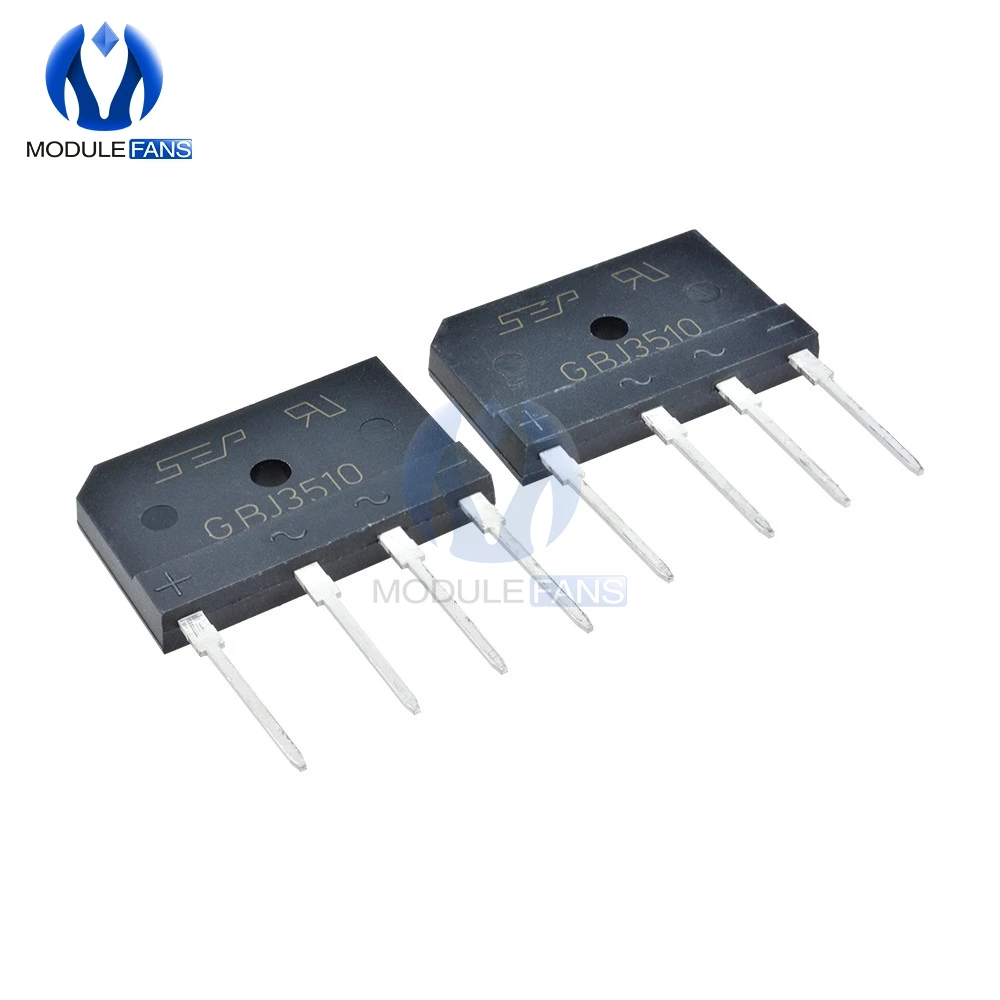 

10PCS Original GBJ3510 1000V 35A Diode Bridge Rectifier Single Phase Bridge Rectifier Through Hole Diy Electronic