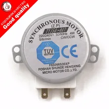 Micro moteur synchrone pour souffleur d'air chaud, AC 220-240V 4W 6RPM 48mm Dia 50/60Hz CW/CCW TYJ50-8A7, moteur de plateau de four à micro-ondes