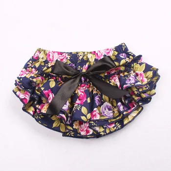 

2019 NEW 100% Cotton Baby Tutu Ruffled Panties Flower Bow Newborn Diaper Cover Photo Outfit Baby Summer Photograph Prop Costume