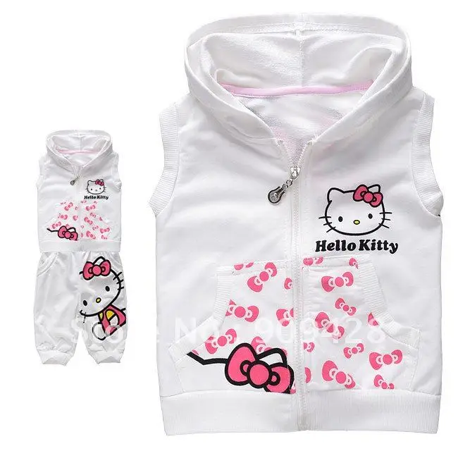 2012 new Cheap Kids cute hooded children clothing sets with printed
