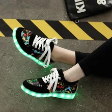 2017 Украина светящиеся кроссовки usb зарядки корзина водить малыша shoes with light up светящиеся snaekers shoes для девочек и мальчиков LED тапочки