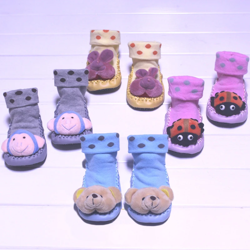 Baby Cotton Socks Autumn Winter Kid's Indoor Floor Socks With Bells