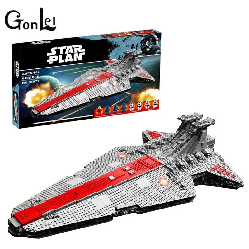 

(GonLeI) 05077 Star War Series The UCS Rupblic Star Destroyer Cruiser ST04 Set Building Blocks Bricks Education Boy Toys