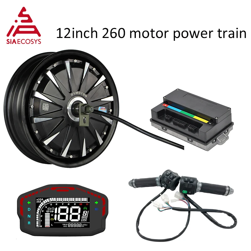 12*3 5 дюймов 1500 Вт 48 В 55kph BLDC E Scooter Hub комплекты моторов Power Train с контроллером
