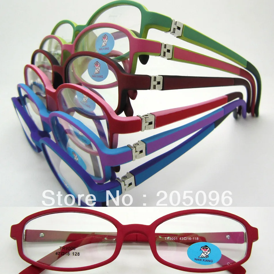 wholesales lot 9006 kid high classic bendable TR90 oval eyeglass frames