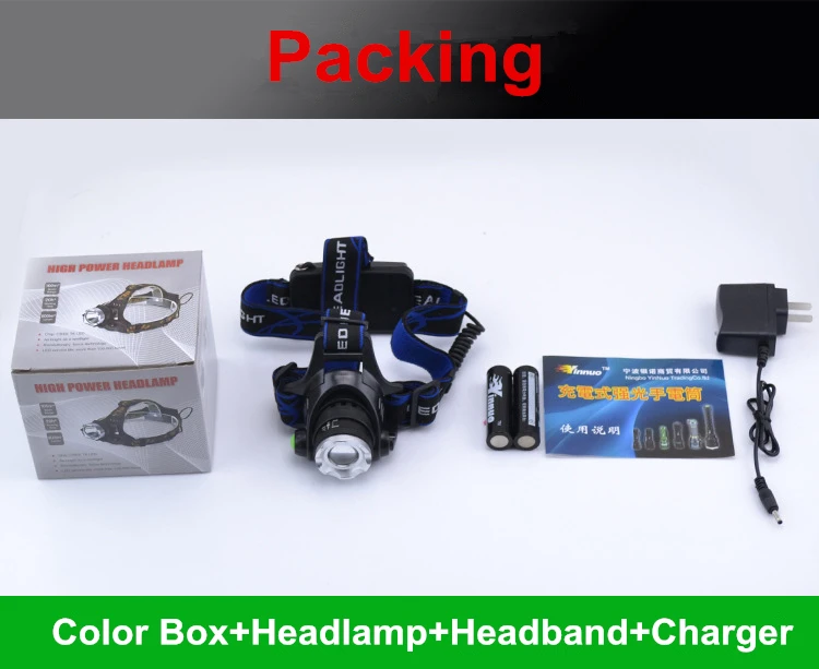 

Outdoor Sport Brightest Headlamp CRE XML T6 LED Headlamp T501 for Cycling Flashlight