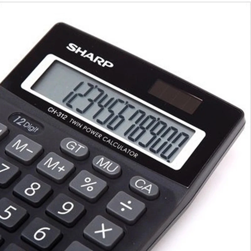 شارب الشمسية الكمبيوتر CH-312 صغيرة المحاسبة مكتب الأعمال المالية حاسبة شارب الشمسية الكمبيوتر CH-312 صغيرة المحاسبة مكتب الأعمال المالية حاسبة