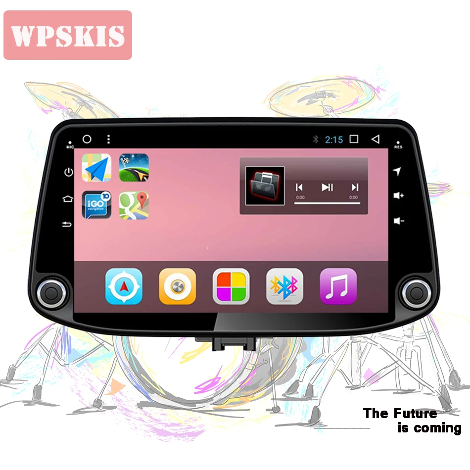 

For Hyundai I30 2017 2018 8 core android 9.0 Autoradio gps navi tape media screen music head unit CarPlay rds dab dvr mirror aux