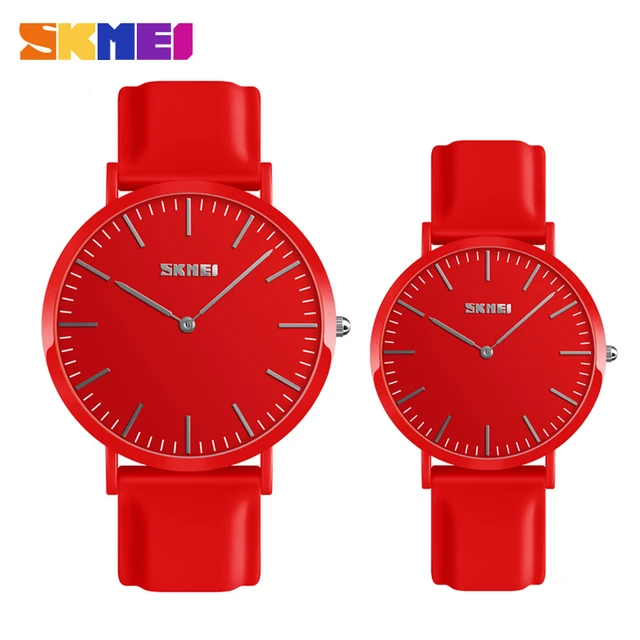 SKMEI Couple Lovers Quartz Watch Ultra thin Lover's Watches Women Man Clock Relo SKMEI Couple Lovers Quartz Watch Ultra thin Lover's Watches Women Man Clock Relo