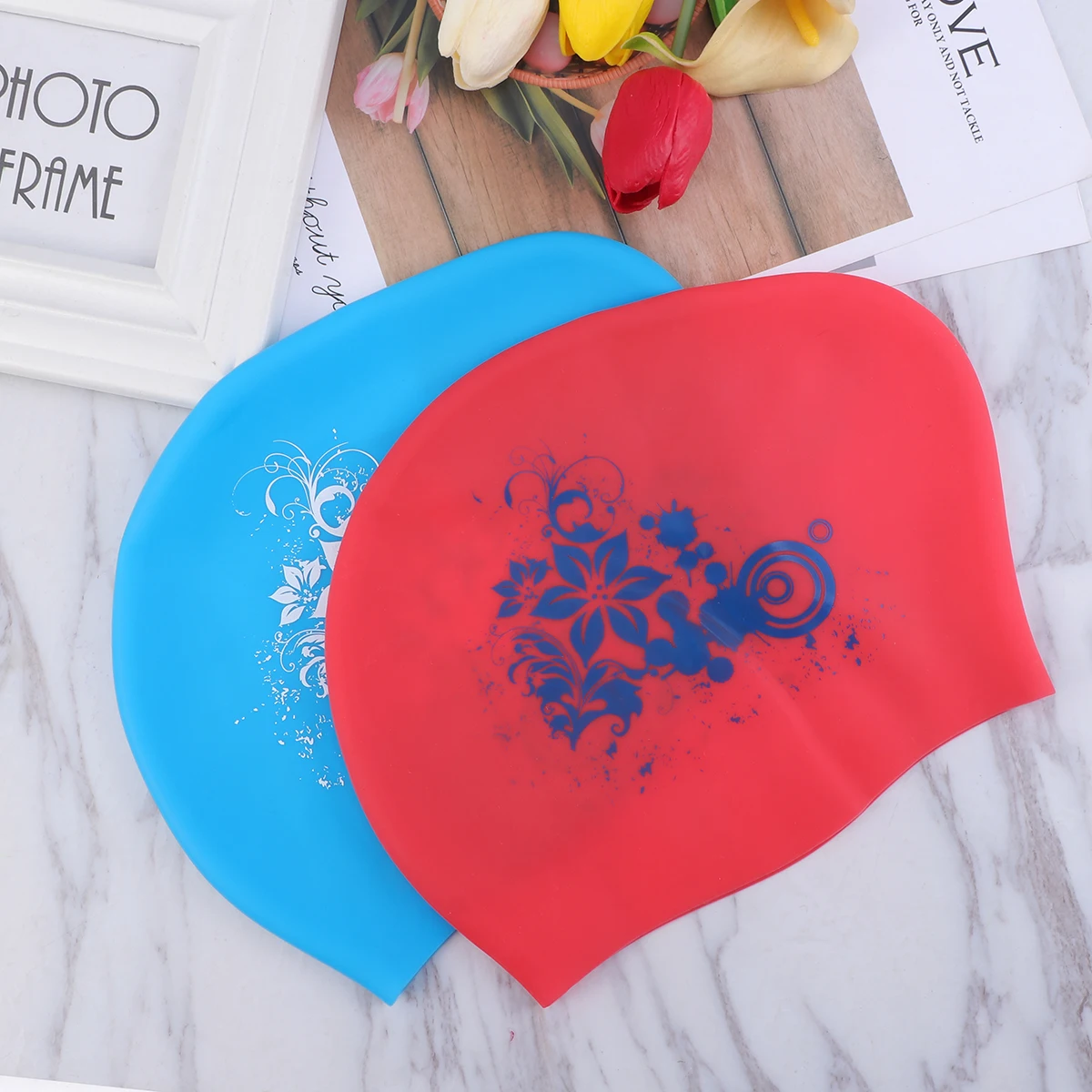Swimming Cap Professional Unisex Waterproof Bathing Cap for Diving Siwmming