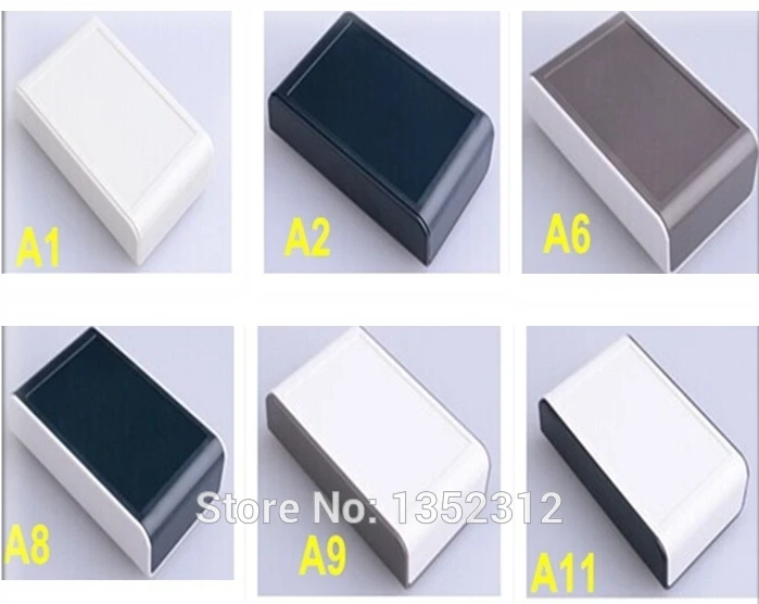 

20 pcs/lot 80*50*19mm 6 colors small abs plastic enclosure control box plastic desktop instrument box Diy plastic cabinet case