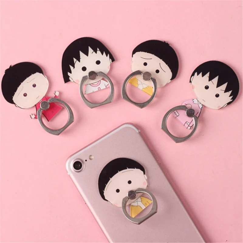 2019 New Arrival Mobile Phone Holder Metal Finger Ring Cartoon Girl Cute Boy Stand Support | Мобильные телефоны и