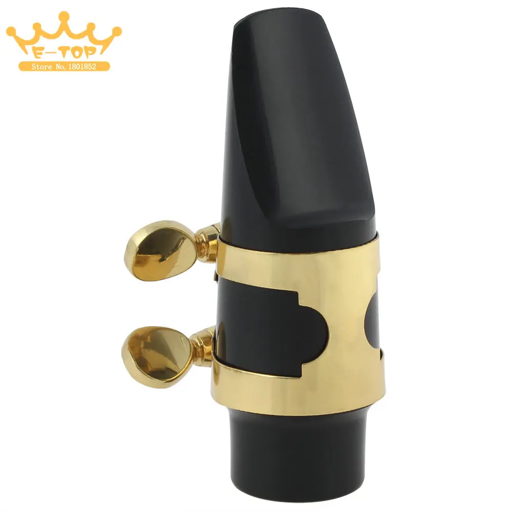 Soprano Saxophone Mouthpiece Sax Mouthpiece with Cap + Clip + Reed