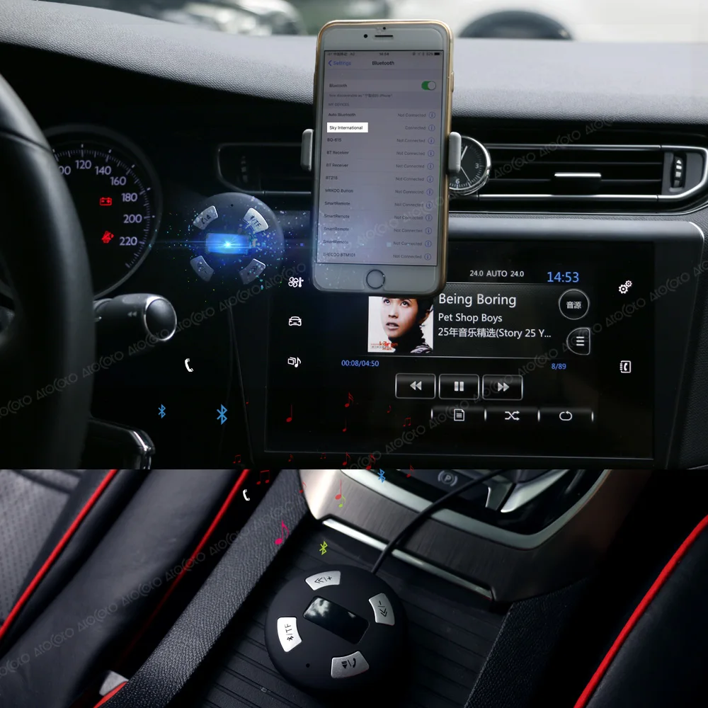 Bluetooth автомобильный набор, свободные руки, 3-контактный разъем модуль с адаптером AUX для BMW BM54 E39 E46 E38 E53 X5 радиоприёмник-Беспроводной TF Аудио Вход Hand Free