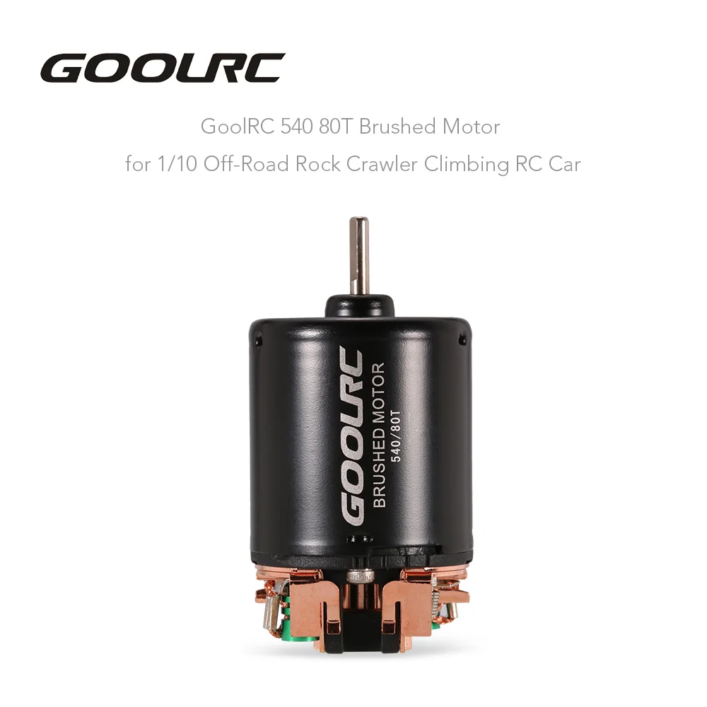 GOOLRC 540 80T матовый двигатель для 1/10 внедорожников скалолазания|motor for|brushed motorgoolrc |