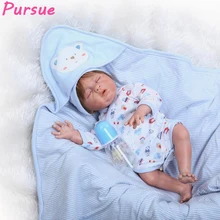 Pursue 20″/50 cm Sleep Silicone Reborn Baby Dolls Full Body Boy Reborn Babies Dolls Child Brithday brinquedos bebe reborn menino