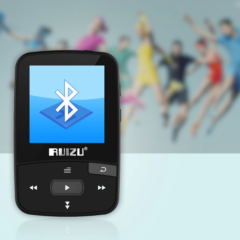 Оригинальный RUIZU X50 мини Спорт Клип Bluetooth mp3 плеер 8 ГБ музыки плеер поддерживает карты памяти, FM радио, запись, электронная книга, секундомер