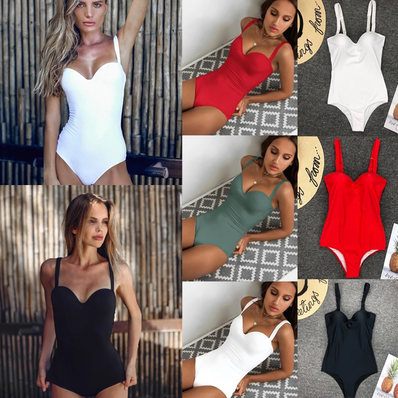 

Swimsuits Woman 2019 One Piece Underwire Bikini Monokini String Thong Swimwear Bodysuit Sheer Bikini One Piece Swimsuit Women