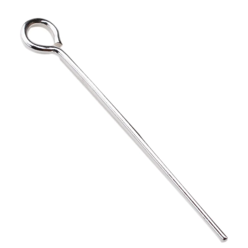 Solid 925 Sterling Silver Eyepins, eye pin, jewelry diy silver components