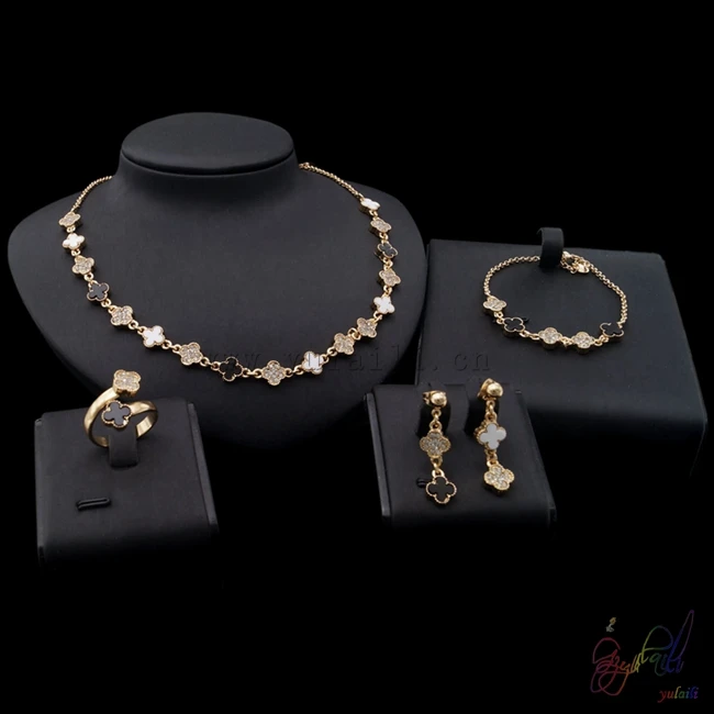 

Yulaili Free Shipping High Quality Fashion Star Design Zinc Alloy Ladies Four Pieces Jewelry Sets