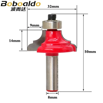 

1pcs 8mm Shank wood router bit Straight end mill trimmer cleaning flush trim corner round cove box bits tools Milling Cutter