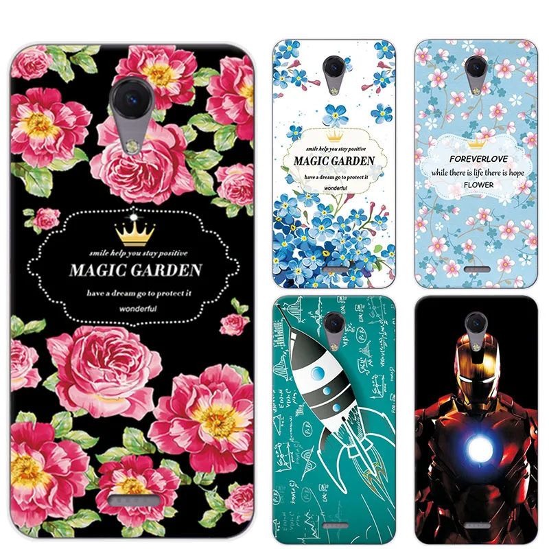 

New Arrived Ample Flower Case For BQ 5044 5.0" Case Cover For BQ-5044 Fundas Coque For BQ-5044 Strike LTE BQS-5044+Free Gift
