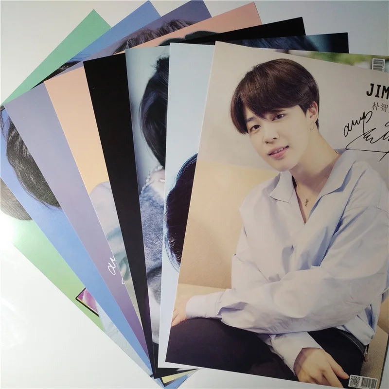 8*(42x29 см) Bangtan мальчиков парк Ji Min Jimin настенные плакаты Наклейки подарок Bangtan мальчиков