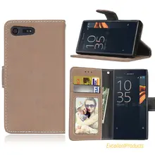 Флип кожаных переплетах, чехол для Sony Xperia X Compact Ретро Скраб телефона Корпус кошелек слот для карты кобура