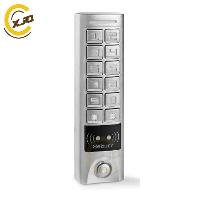 

XJQ Slim Design RFID Card Access Control Metal Proximity RFID Door Controller Waterproof Password Keypad Access Control System