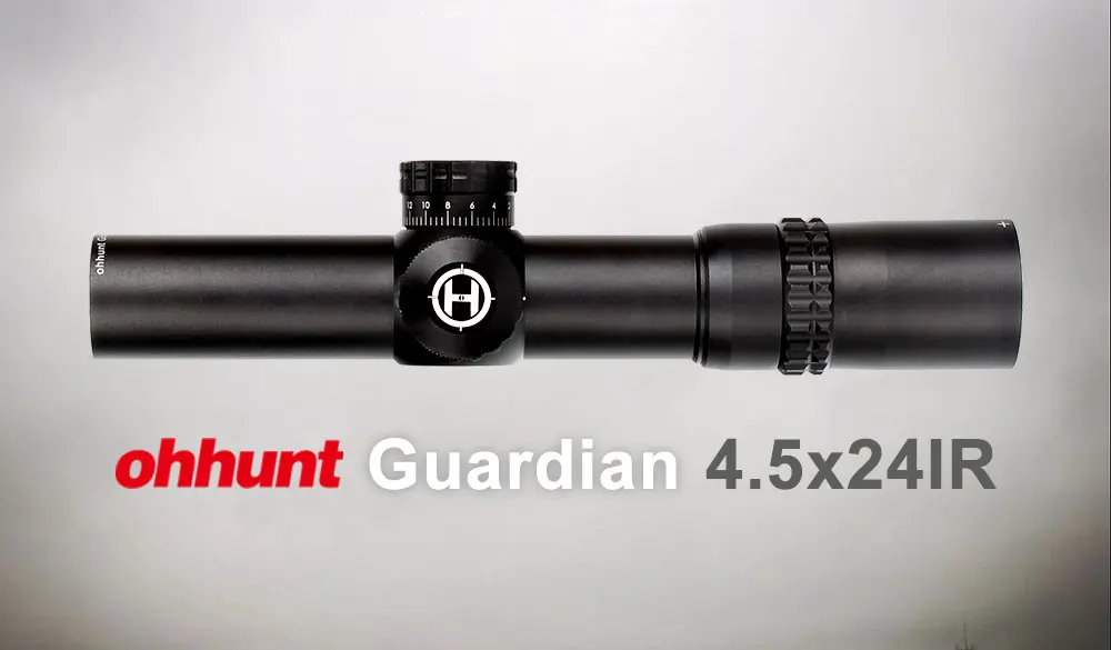 Ohhunt Guardian 4,5x24 Охотничья винтовка прицел 30 мм трубка тактическая Оптика прицел 1/2 полумил точка сетка башенки Сброс прицел