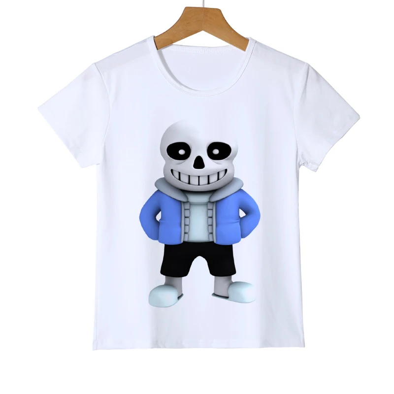 Футболки для малышей и подростков летняя детская футболка с героями игры «Undertale» Одежда для мальчиков с 3D принтом, футболки с короткими рукавами для девочек, розничная футболки, Z40-6 - Цвет: 2