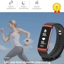 0,96 дюймов умный Браслет спящий монитор сердечного ритма фитнес-трекер Android ios Smartband синхронизация Facebook, Twitter текст