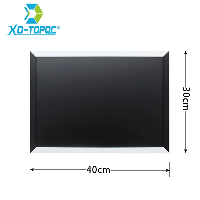 XINDI Magnetic Blackboard MDF Black & White Wooden Frame Home Decorative Drawing ChalkBoard 30*40cm Message Board For Notes