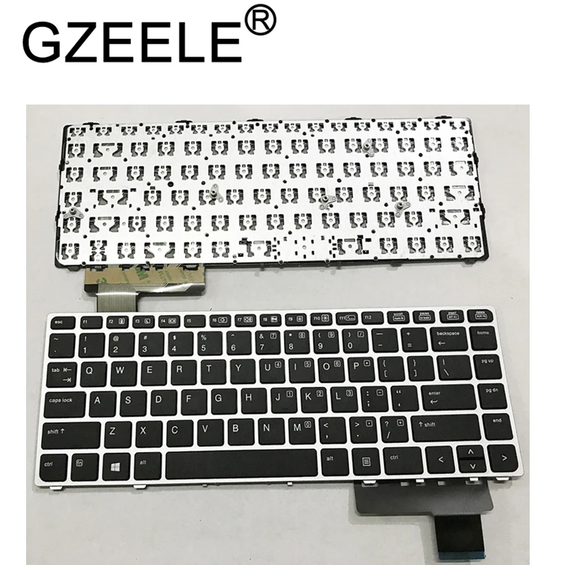 GZEELE English Laptop keyboard for HP EliteBook Folio 9470M 9470 9480 9480M 702843-001 US Replace K