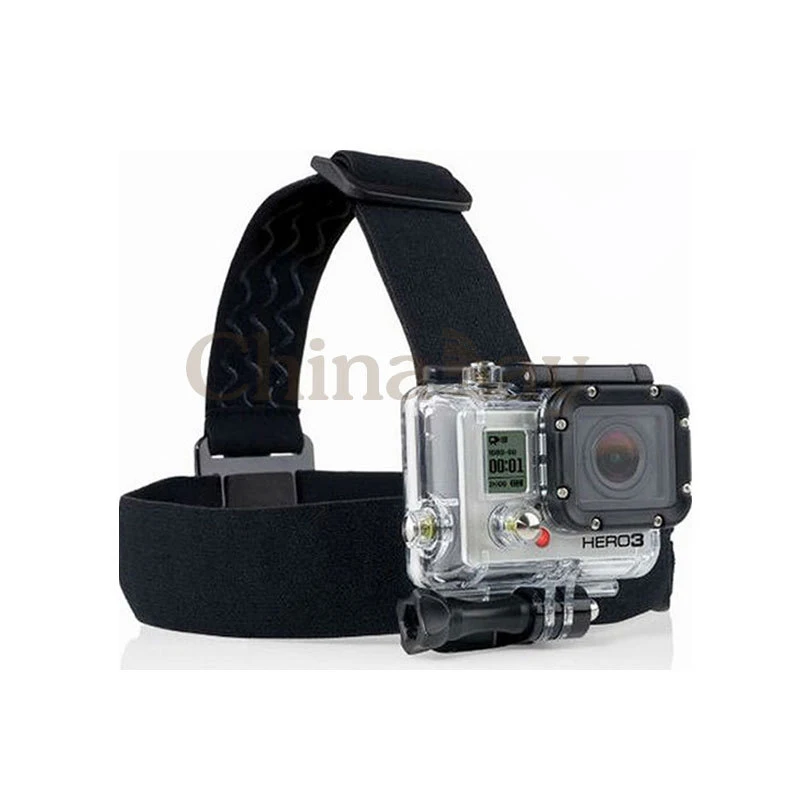

Elastic Adjustable Head Strap belt Mount For EKEN h9/h9r series Go pro Hero 4 3 2 and sj4000 series with anti-slide glue