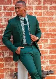 

2018 Latest Coat Pant Designs Green Summer Casual Men Suit Slim Fit 2 Piece Tuxedo Style Suits Prom Blazer Vestidos Jacket+Pant