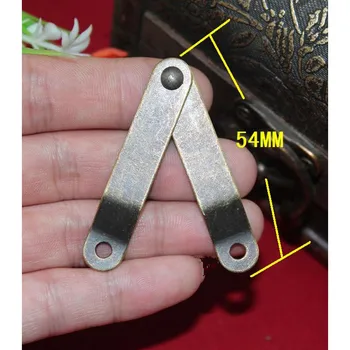 

Bronze Antique Lid Support Hinges Stay Box Display Furniture Cabinet Door Kitchen Cupboard Hinges Lid Stays,20Pcs