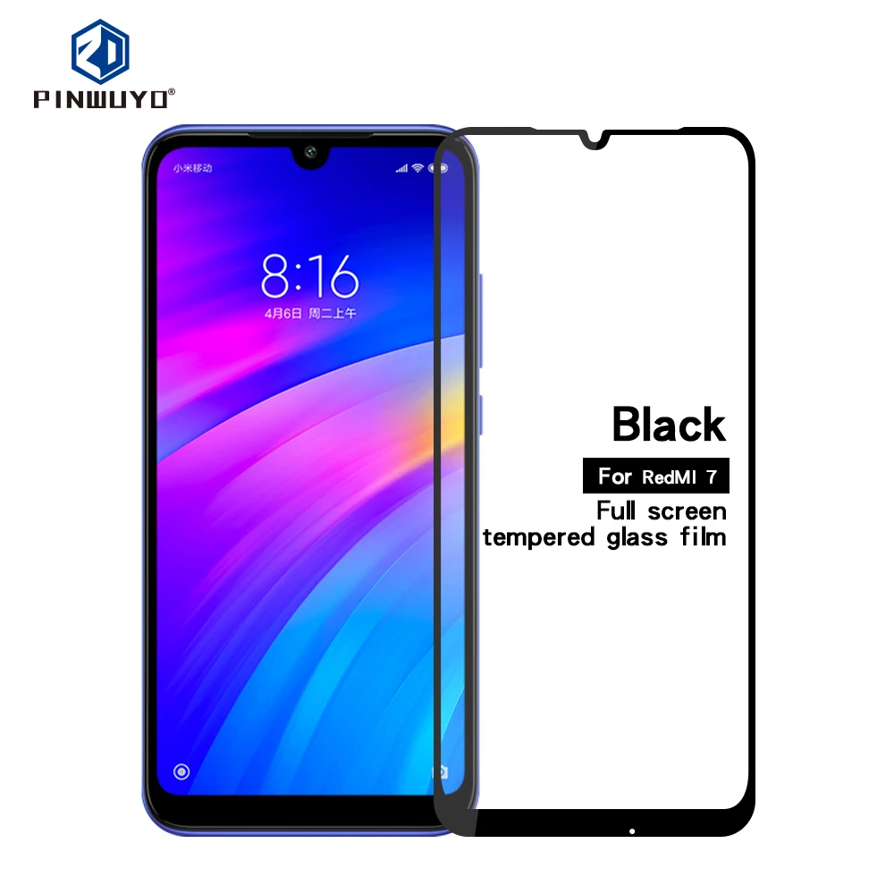 

For Xiaomi Redmi 7 Tempered Glass Full Screen Coverage Tempered Glass Screen Protector For Xiaomi Redmi 7
