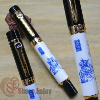 

JINHAO 650 THE RORMANCE OF THE THREE KINGDOMS 18KGP ROLLER BALL PEN