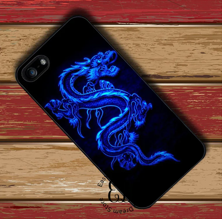 Чехол с синим драконом для iphone 11 12 pro X XR XS Max 6 7 8 plus Samsung S10 S20 s8 s9 note 9 10 | Мобильные