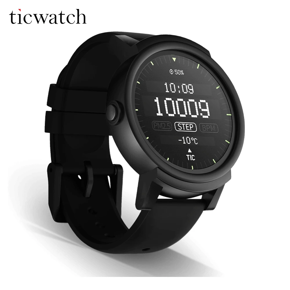 Original Ticwatch E Smartwatch Android Wear 2.0 Bluetooth