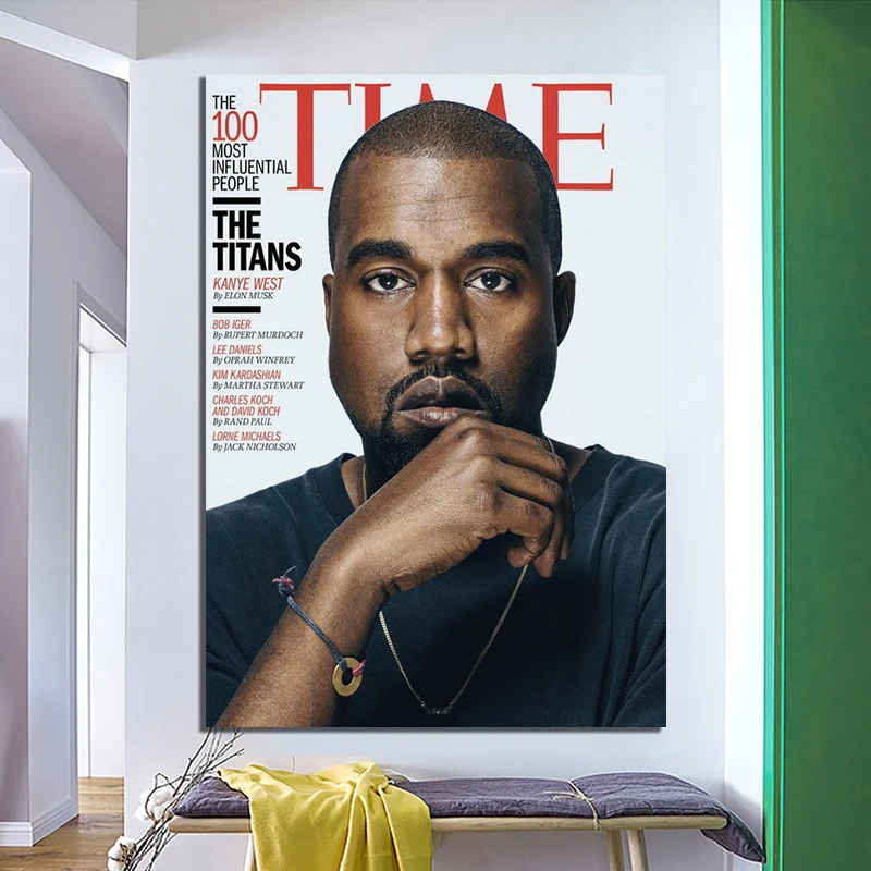 Плакат MX03344 Kanye 24x33 дюйма в западном стиле хип-хоп певец звезда | Дом и сад