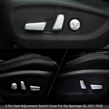

For Hyundai Tucson 2016 - 2019 Chrome Interior Seat Adjustment Switch Knob Button Control Cover Trim Molding Car Accessories