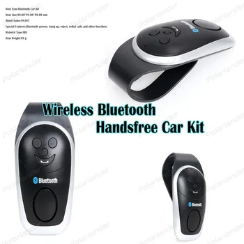 

Wireless Bluetooth hands-free car Kit ABS sun visor with USB Cable For smart/phone MP3 Player black