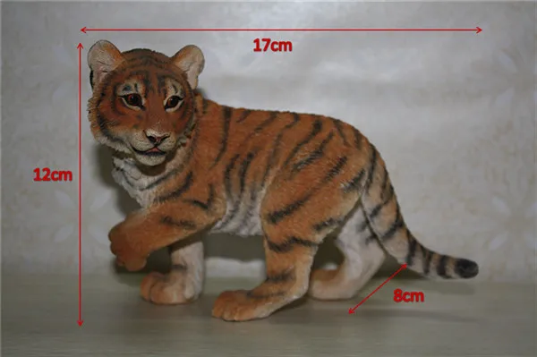 Tiger Wild Animal resin figure toy cake home office car decoration - size