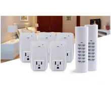 Smart USA Plug 2 Wireless Remote Control, 5 Socket Receiver Smart Power Socket Switch Family Electrical Remote