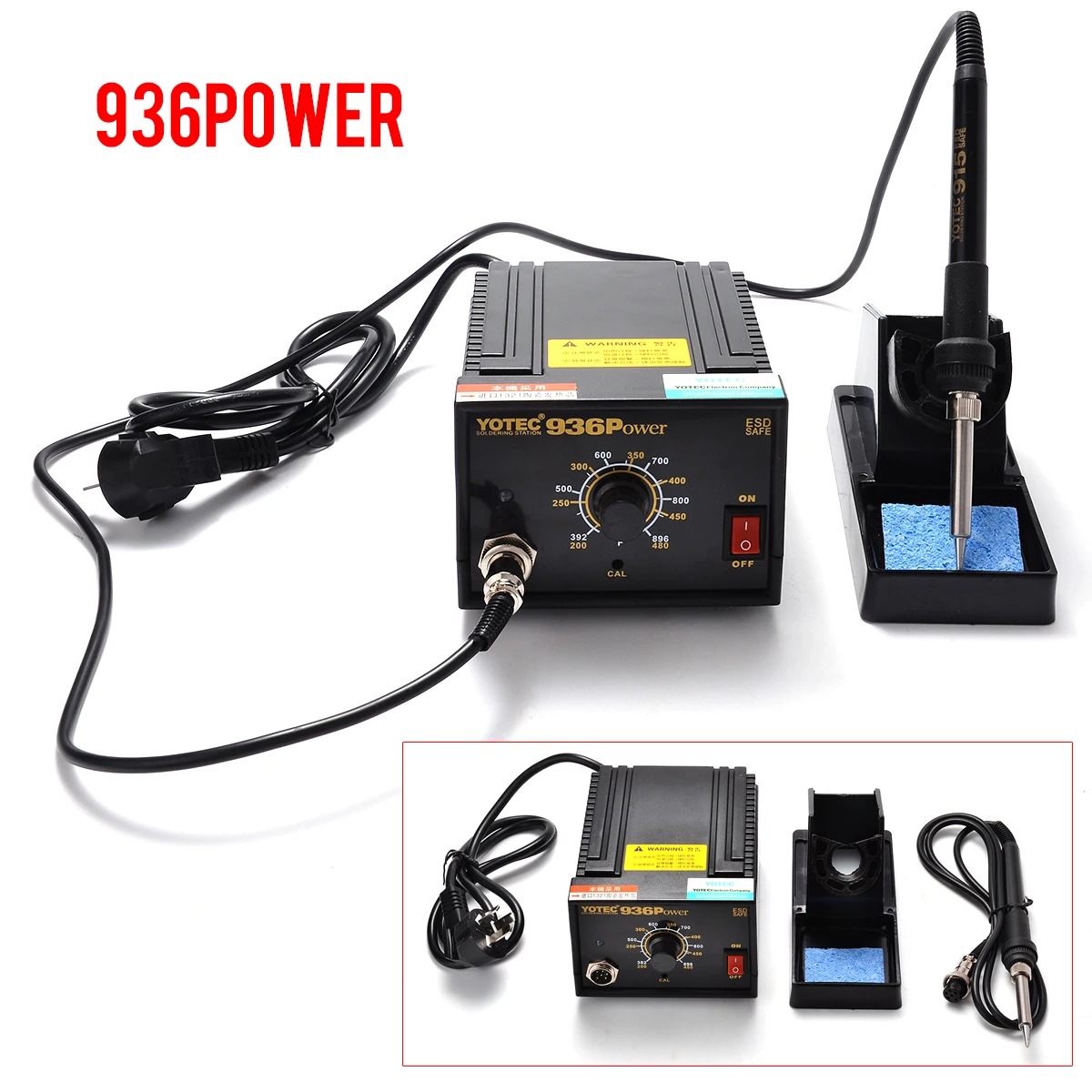 1 Set 110V 220V 936 Power Welding Station Iron Frequency Conversion Desoldering Soldering Station